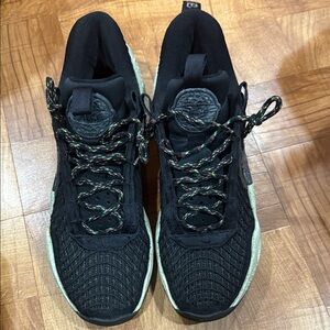 Nike Cosmic Unity Black Athletic Sneakers with Multicolor Laces